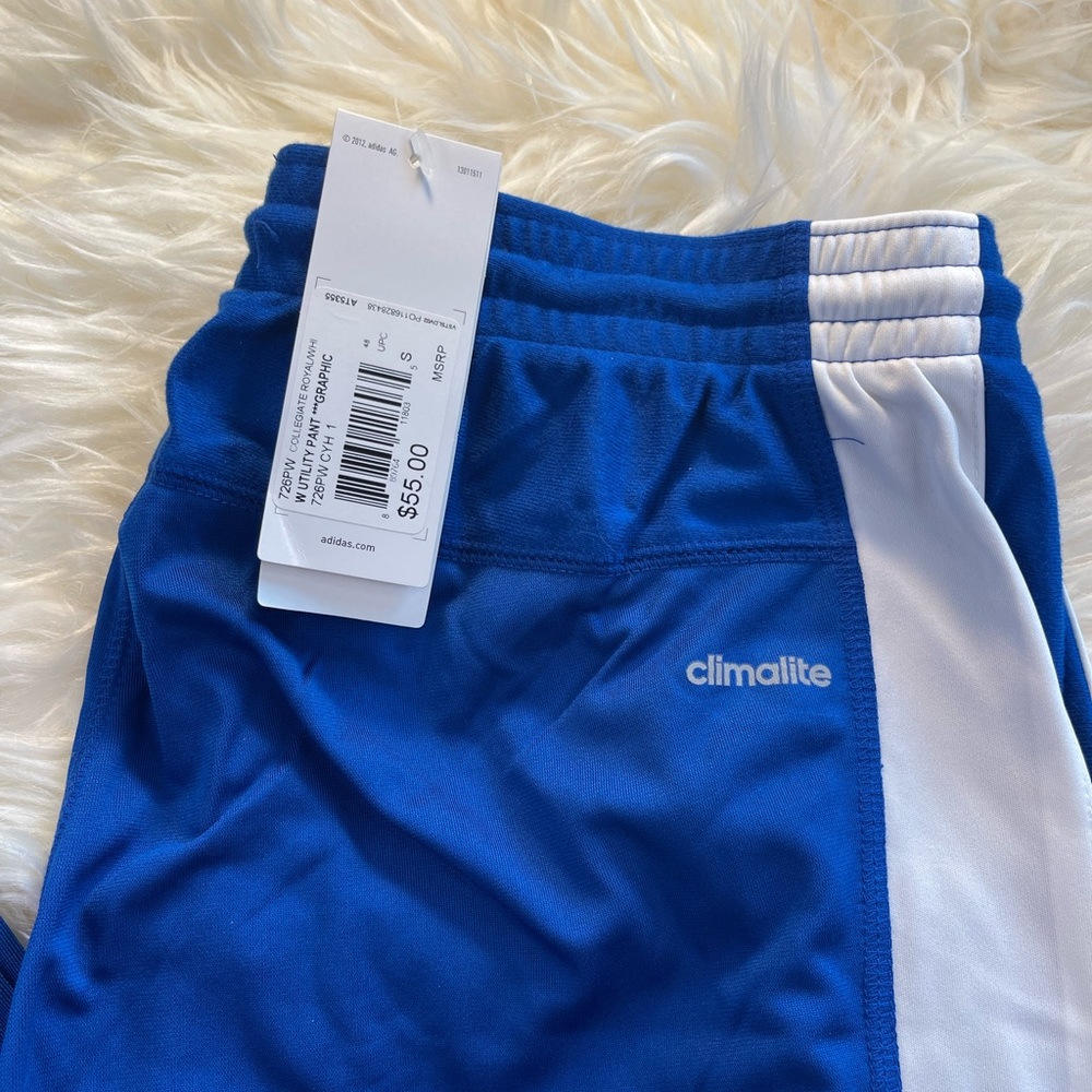 Adidas Climalite Utility Tracks Pants, Blue - Picture 2 of 4